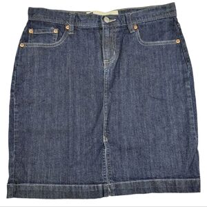 Gap Y2K Vintage Dark Wash Denim Pencil Skirt Size 6